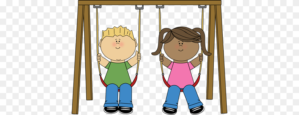 Playground Swing Set Clipart Kids On Swing Clipart, Toy, Baby, Person, Face Png