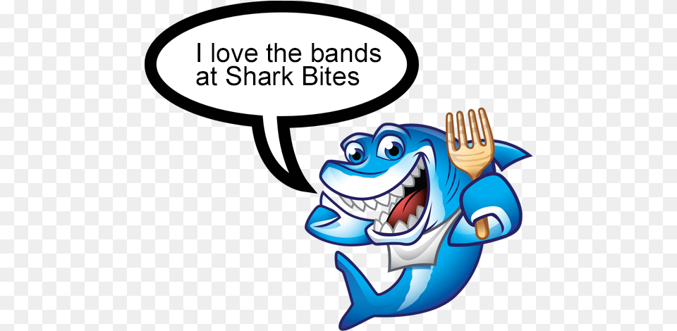 Playing At Shark Bites Music, Cutlery, Fork, Book, Comics Png Image