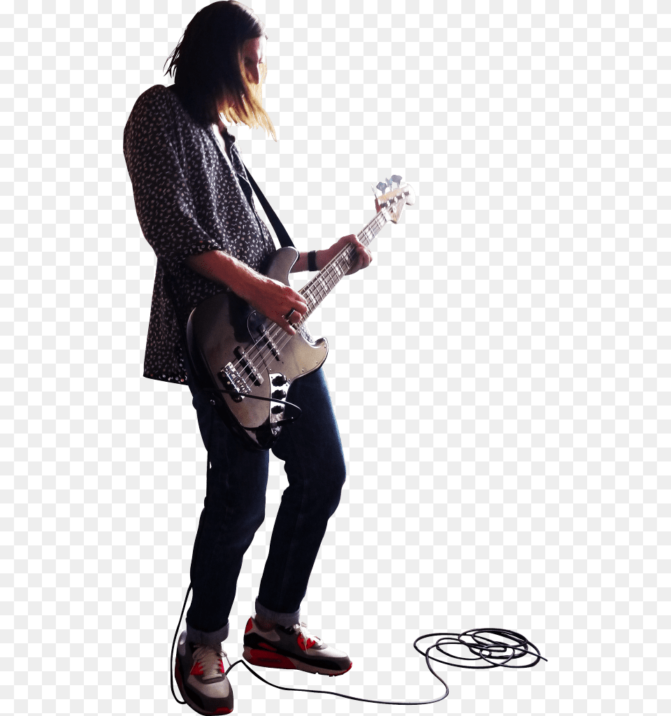 Playing Bass Bass Player, Guitar, Musical Instrument, Person, Woman Free Png Download