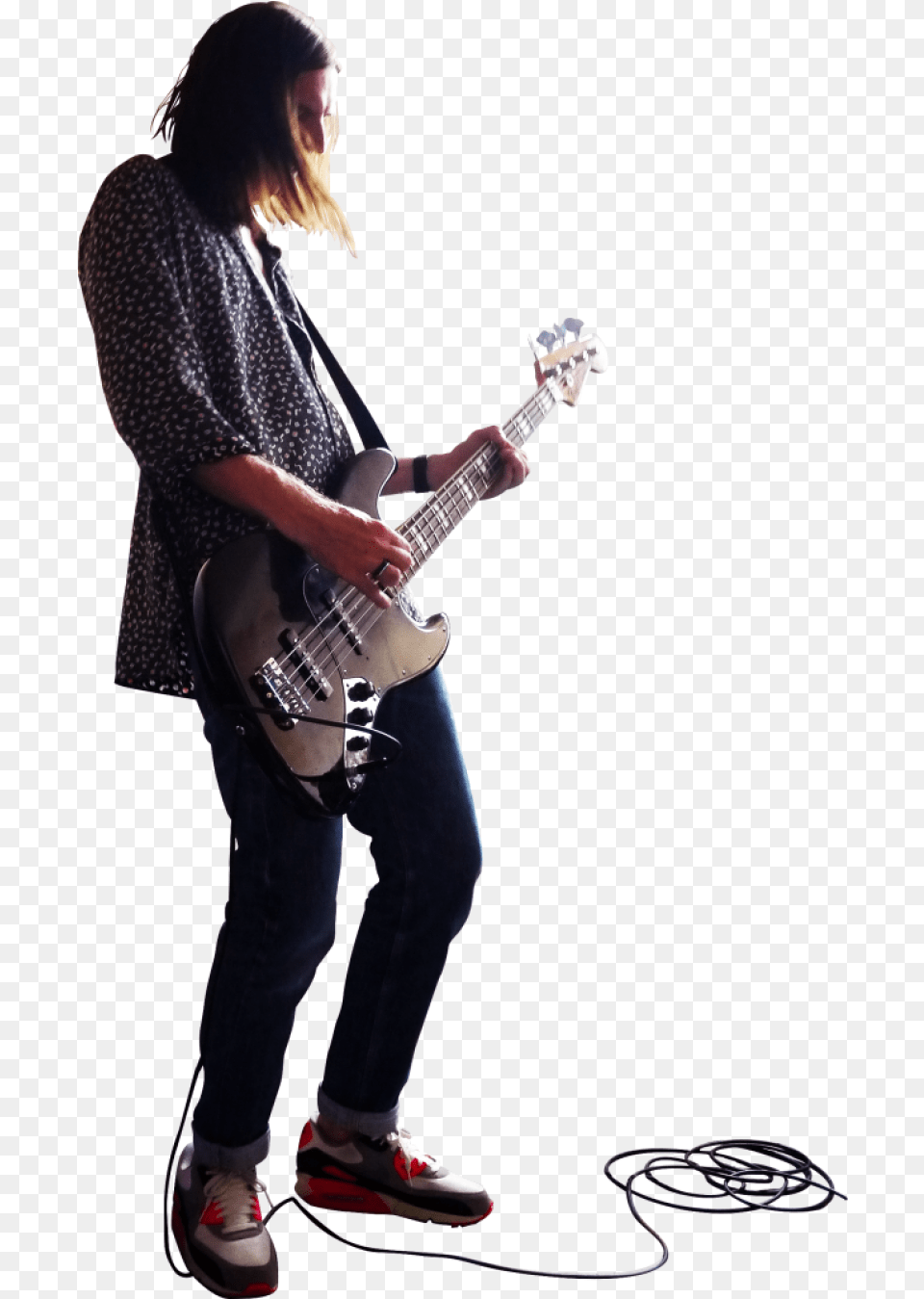 Playing Bass Image People Play Music, Musical Instrument, Guitar, Adult, Person Free Transparent Png
