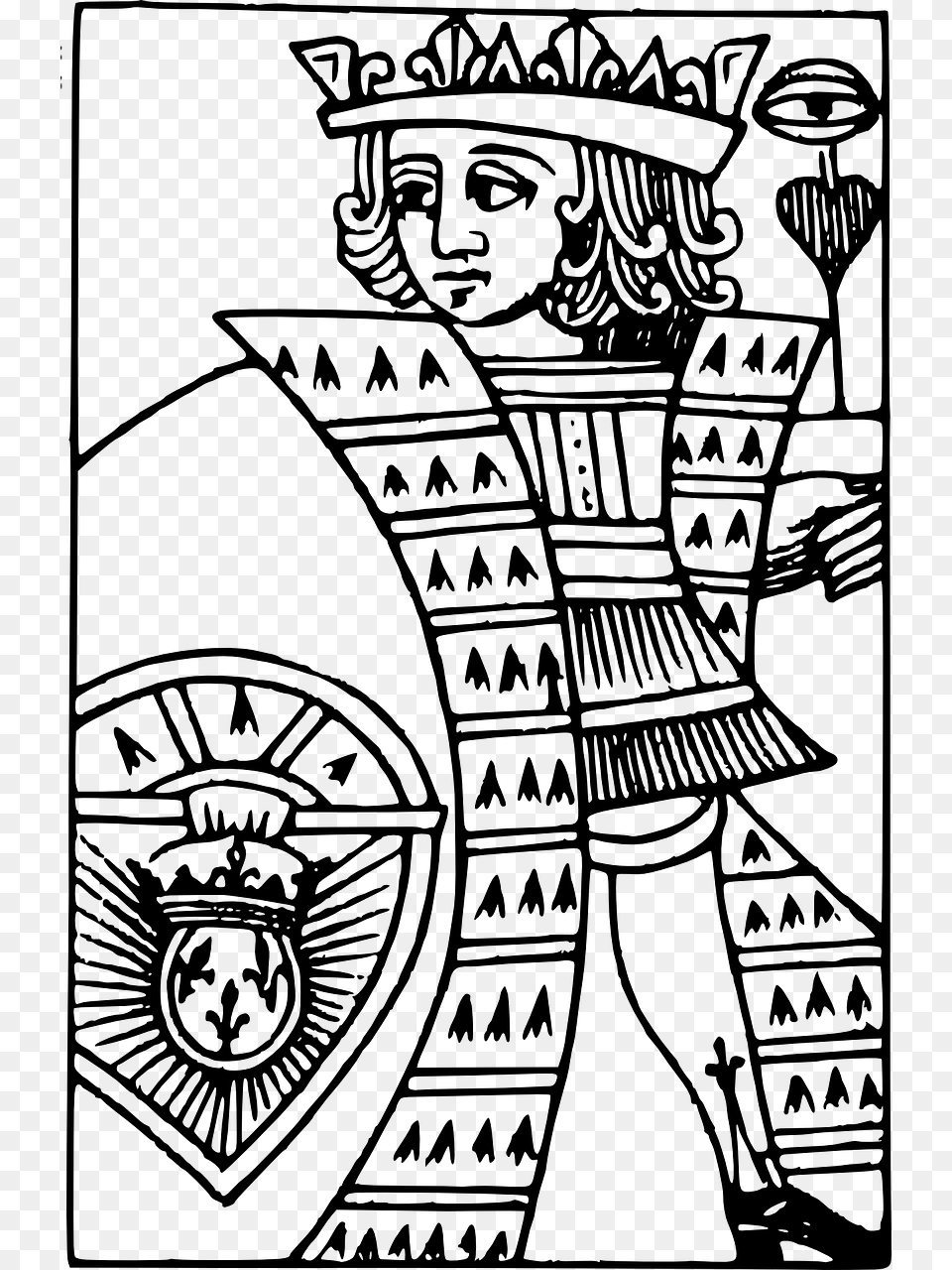 Playing Card Deck Line Art, Gray Png Image