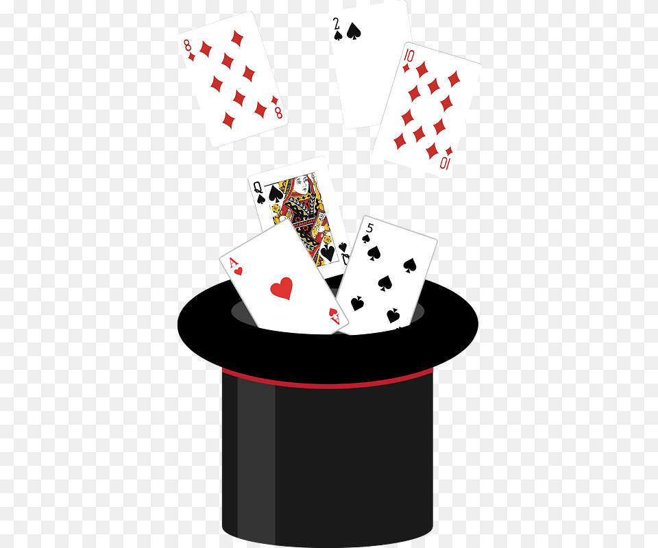 Playing Card Magic Clipart, Game, Wedding, Person, Adult Png Image