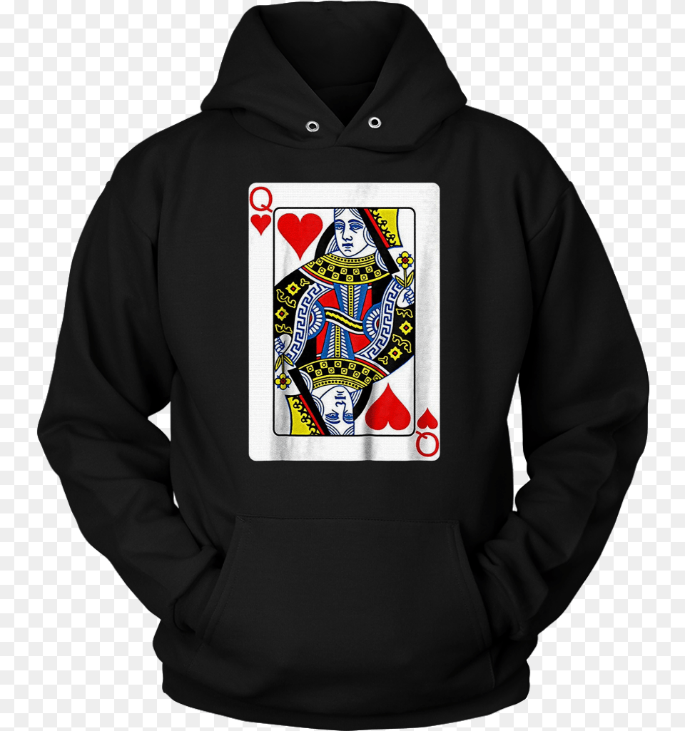 Playing Card Queen Of Hearts T Shirt Valentineu0027s Day Costume Lil Durk Otf Hoodie, Clothing, Knitwear, Sweater, Sweatshirt Free Transparent Png