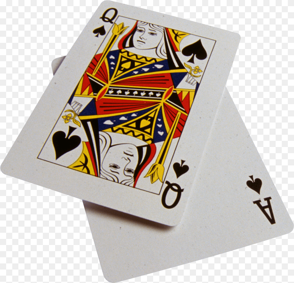 Playing Cards Ace And Queen Of Spades, Person, Body Part, Face, Hand Free Transparent Png