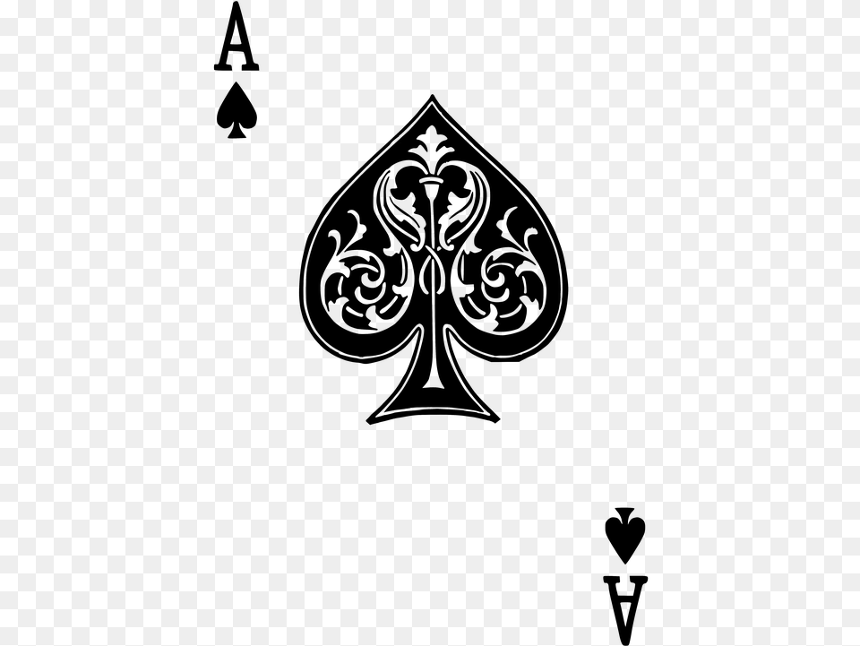 Playing Cards Ace Of Spades, Gray Free Png