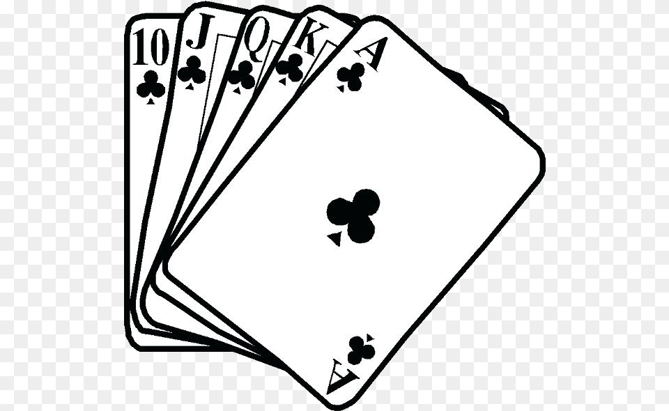 Playing Cards Black White Contract Bridge Card Game, Blackboard Png Image