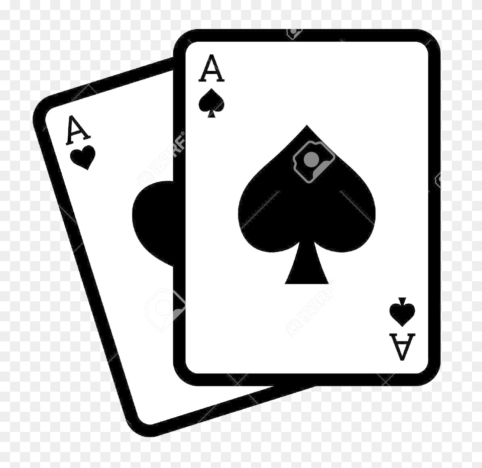 Playing Cards Blackjack Poker With Aces Line Art Icon Ace Cards Vector, Game Png