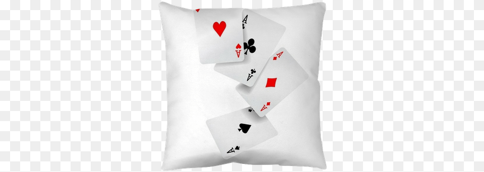 Playing Cards Four Aces Poker Hand Pillow Cover Pixers Playing Cards Transparent Background, Game Png