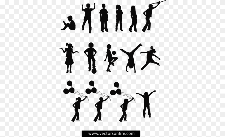 Playing Children Silhouettes Health And Physical Education Ebook, Boy, Child, Person, Male Free Transparent Png