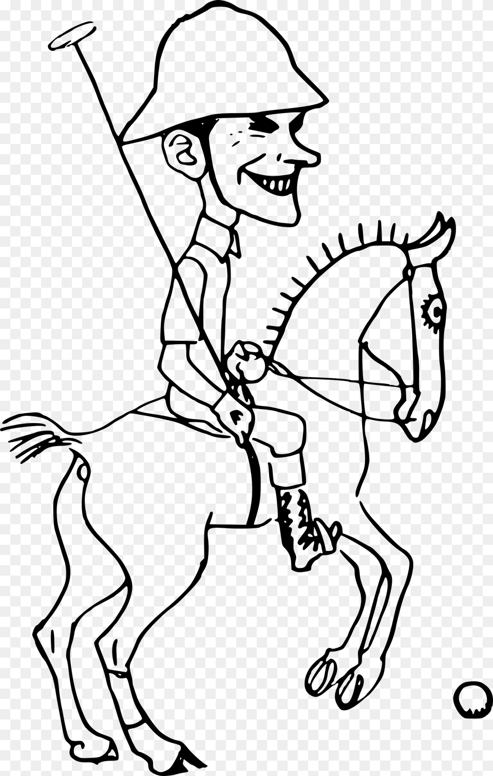 Playing Polo Clip Arts Polo Horse Clip Art Black And White, Gray Free Transparent Png