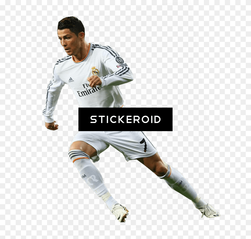 Playing Sideview Ronaldo Ronaldo, Shirt, Clothing, Person, Man Free Transparent Png