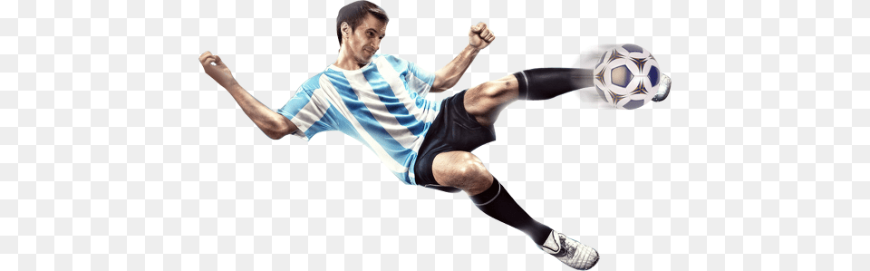 Playing Soccer Picture Black And White Download Soccer Player Kicking Ball, Person, Adult, Female, Woman Free Transparent Png
