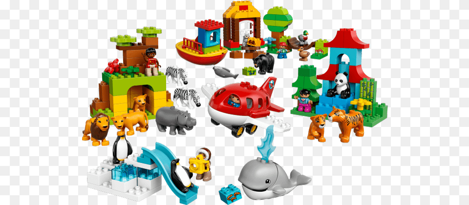 Playing With Legos Vector Freeuse Huge Lego Duplo Dookoa, Animal, Mammal, Wildlife, Zebra Free Png Download