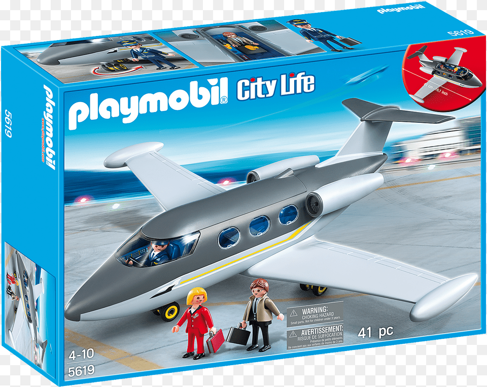 Playmobil, Aircraft, Airplane, Jet, Transportation Png