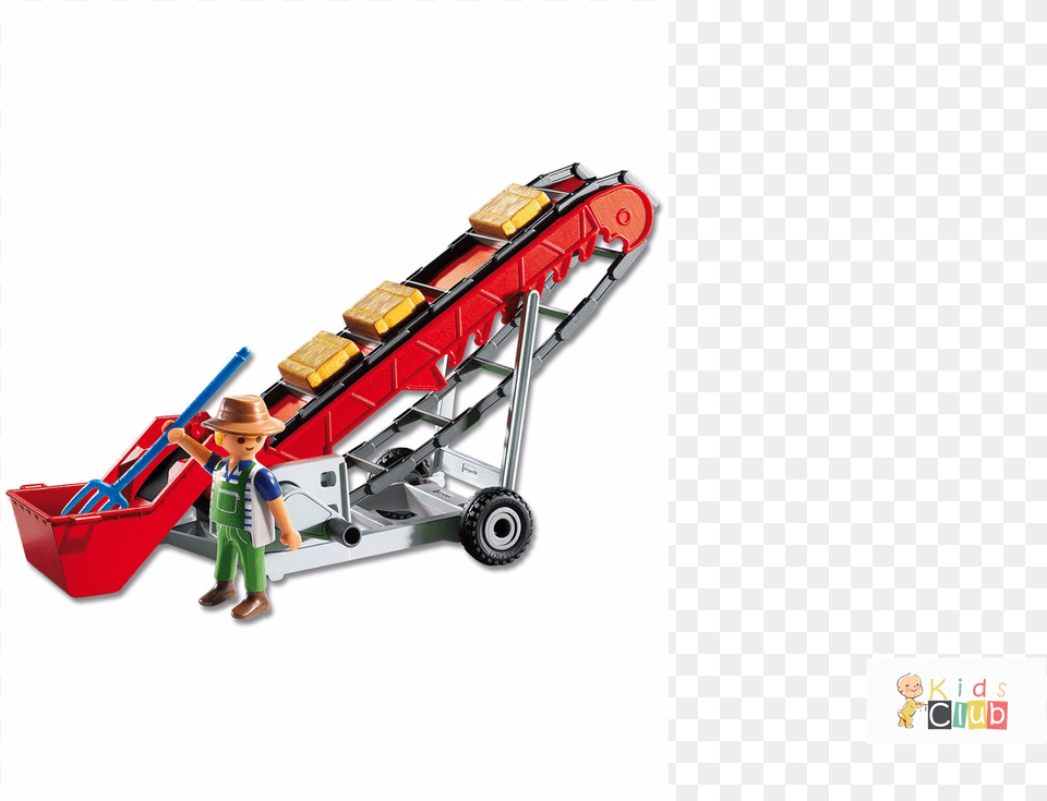 Playmobil 6132 Hay Bale Conveyor Building Kit Playmobil 6132 Hay Bale Conveyor, Boy, Child, Male, Person Png