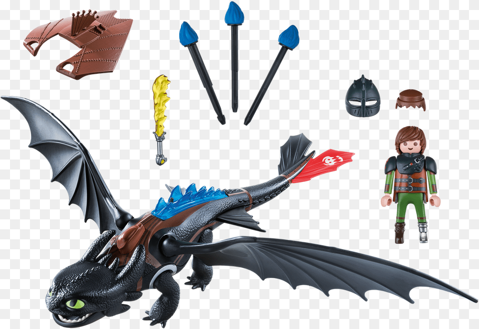 Playmobil 9246 Dragons Hiccup Toothless Playmobil, Baby, Person, Face, Head Png Image