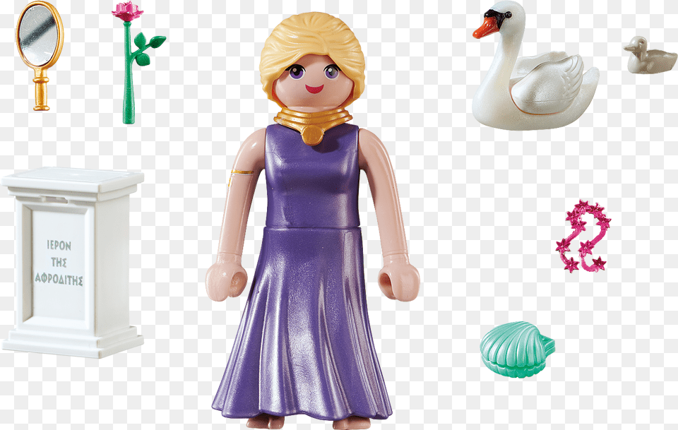 Playmobil Aphrodite Goddess Of Love Playmobil Aphrodite, Figurine, Person, Face, Head Png Image