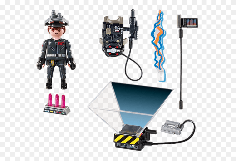 Playmobil Ghostbusters Ray Stantz, Toy, Helmet, Clothing, Hardhat Free Png