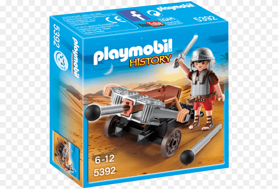 Playmobil Legionary With Ballista, Baby, Person, Machine, Helmet Free Transparent Png