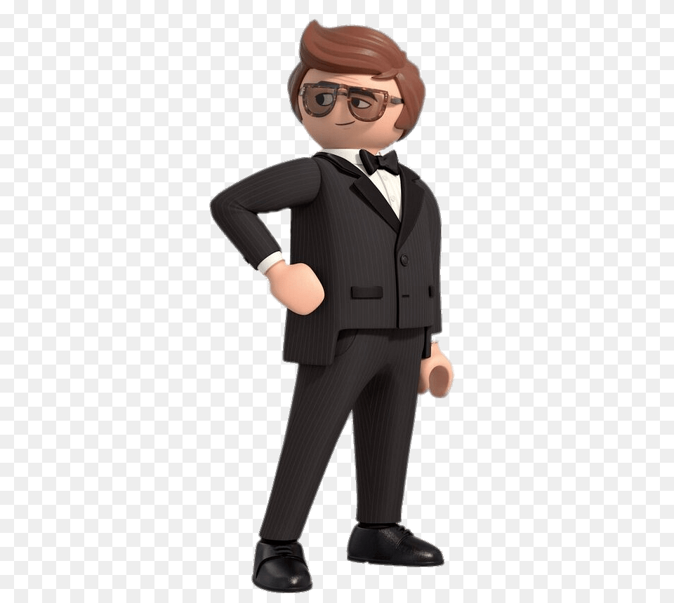 Playmobil Movie Character Rex Dasher The Secret Agent, Clothing, Formal Wear, Suit, Tuxedo Free Transparent Png