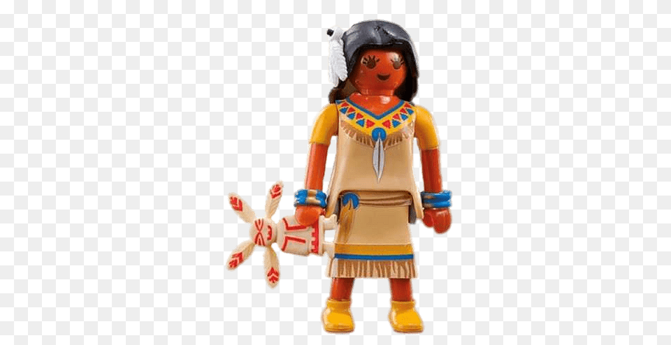 Playmobil Native American Girl, Child, Female, Person, Figurine Png Image