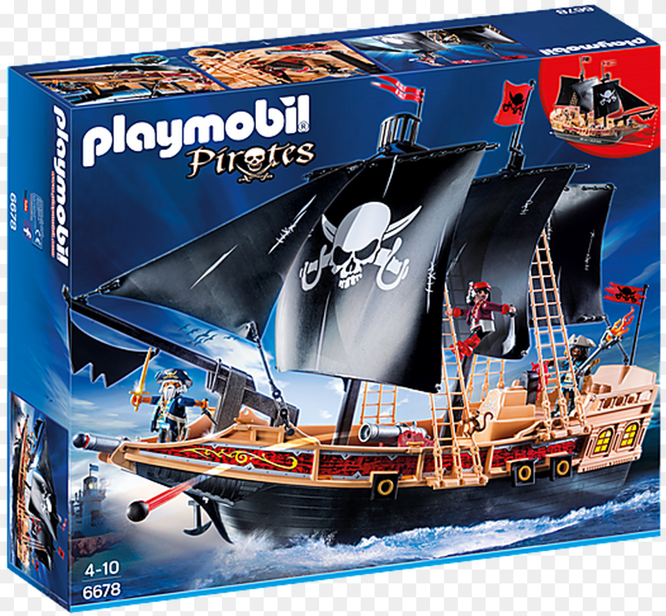 Playmobil Pirates, Boat, Vehicle, Transportation, Boy Png Image