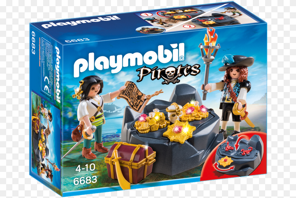 Playmobil Pirates Pirate Treasure Hideout Playmobil Pirate Treasure Hideout, Adult, Person, Woman, Female Png