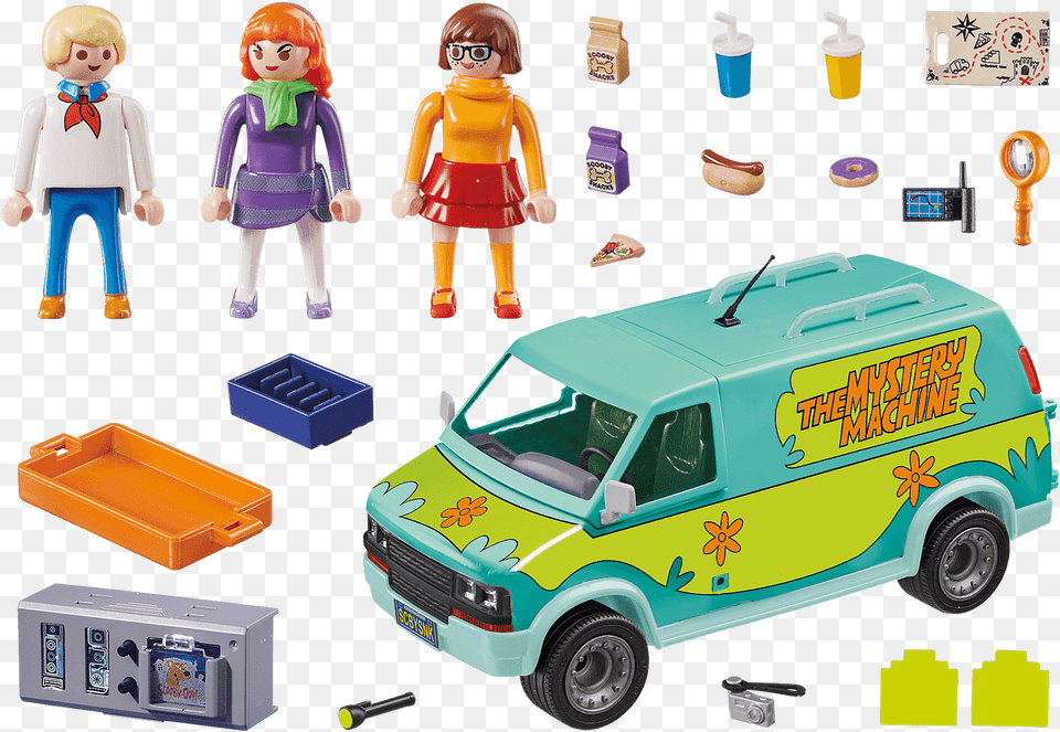 Playmobil Scooby Doo Mystery Machine, Person, Car, Vehicle, Transportation Png Image