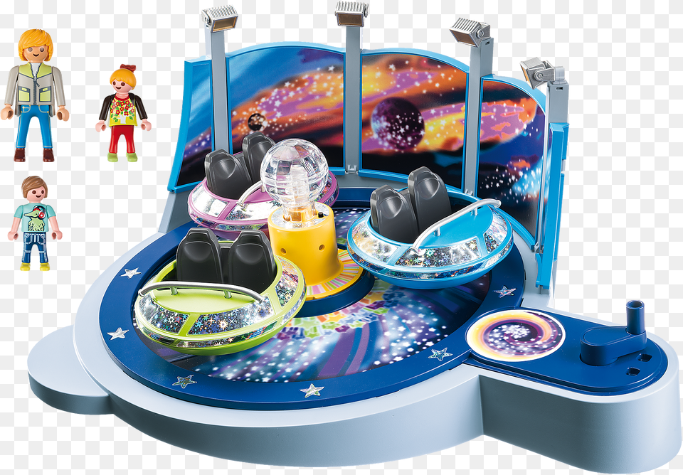 Playmobil Spinning Spaceship Ride With Lights Walmartcom Playmobil 5554, Person, Bottle, Cosmetics, Perfume Free Png
