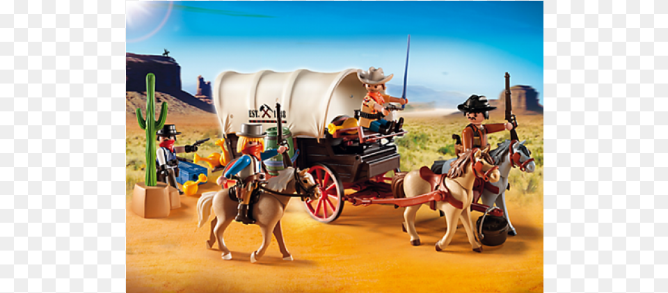 Playmobil Western, Wagon, Vehicle, Transportation, Horse Cart Free Png