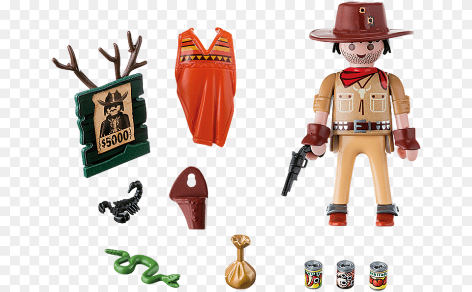 Playmobil Western, Clothing, Hat, Person, Can Free Png Download