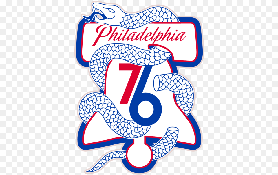 Playoff Logo New Sixers Logo Snake, Text, Symbol, Number, Device Png Image