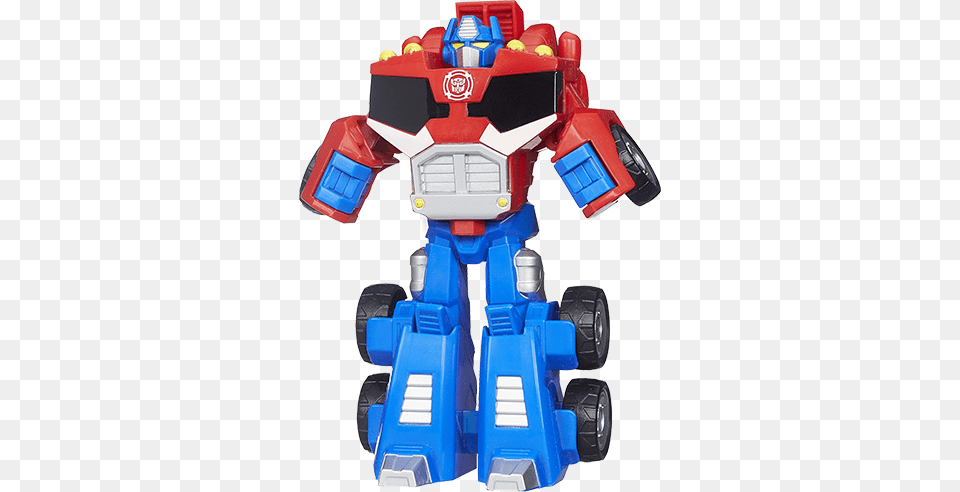 Playskool Transformers Rescue Bots Figur Bumblebee Playskool Heroes Transformers Rescue Bots Optimus Prime, Robot, Device, Grass, Lawn Free Png Download
