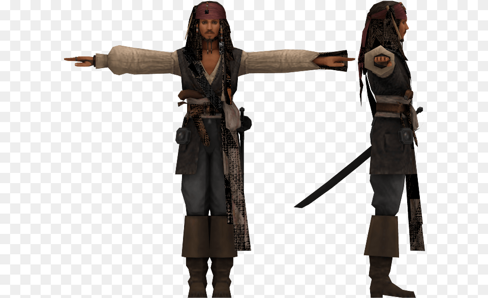 Playstation 2 Kingdom Hearts 2 Jack Sparrow The Models Jack Sparrow Kingdom Hearts 2, Adult, Female, Person, Woman Png