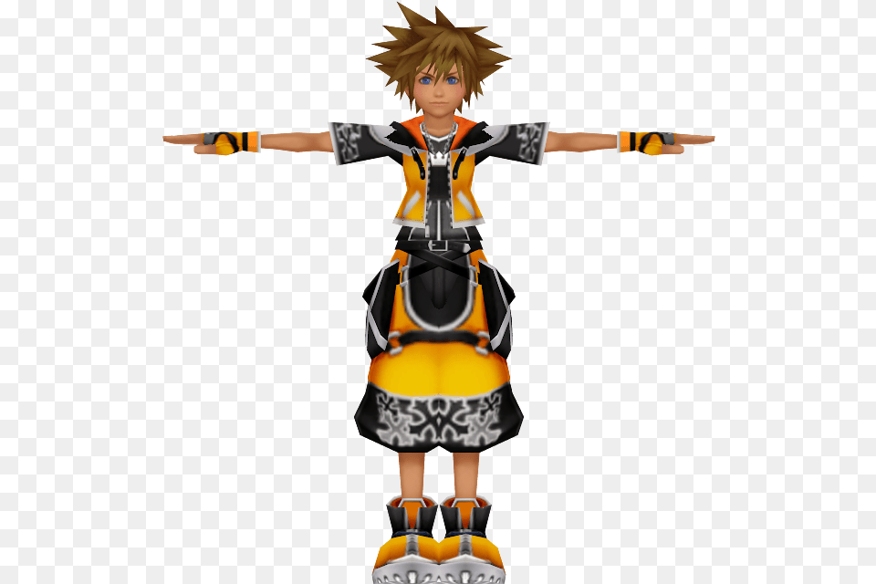 Playstation 2 Kingdom Hearts 2 Sora Master Form The 3d Model Kingdom Heart Download, Clothing, Costume, Person, Book Free Transparent Png