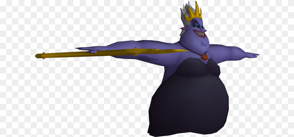 Playstation 2 Kingdom Hearts 3d Models Ursula, Cartoon, Adult, Female, Person Free Png