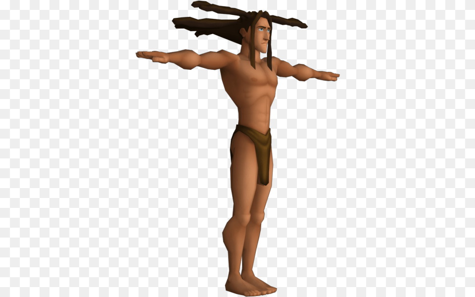 Playstation 2 Kingdom Hearts Tarzan The Models Resource Barechested, Adult, Person, Female, Woman Png Image