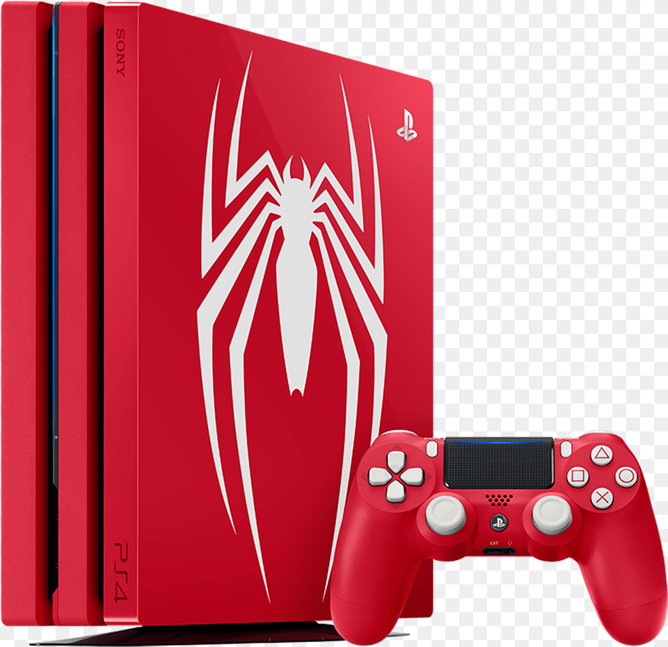 Playstation 4 Pro 1tb Marvel S Spider Man Limited Edition Spider Man Ps4 Console, Electronics Free Transparent Png