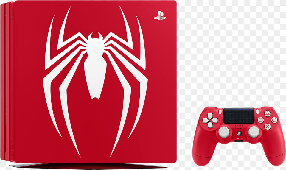Playstation 4 Pro 1tb Marvel S Spider Man Limited Edition Spiderman Pro Bundle, Electronics Png Image