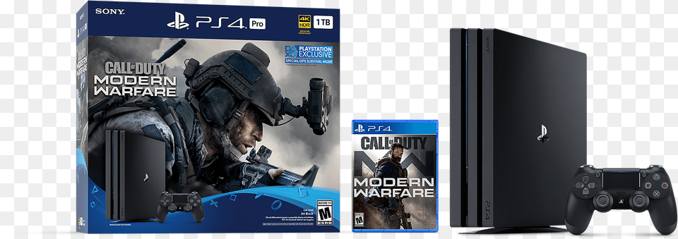 Playstation Console Games Ps4 Pro Call Of Duty Modern Warfare, Adult, Person, Man, Male Png Image