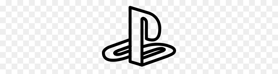 Playstation Icon, Gray Free Png