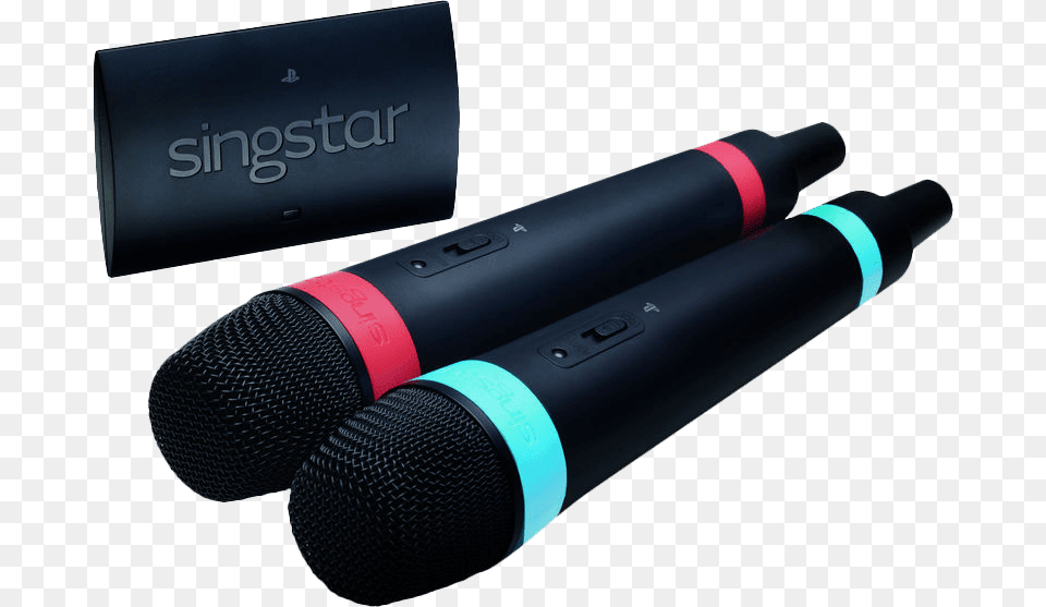 Playstation Singstar Wireless Microphones, Electrical Device, Microphone, Appliance, Blow Dryer Png Image