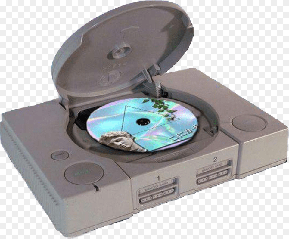 Playstation Vaporwave Aesthetic Mac Demarco, Cd Player, Electronics, Disk, Dvd Png