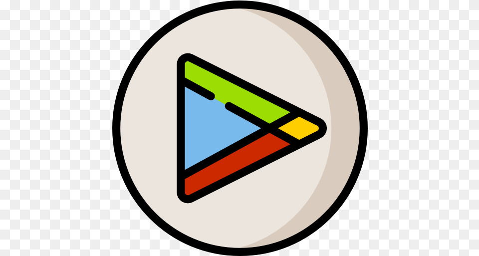 Playstore Icono De Play Store Vectorial, Triangle, Disk Png