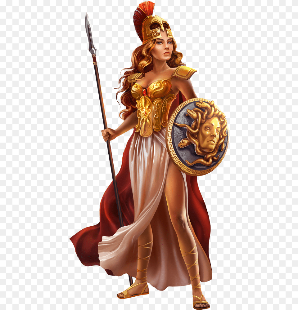 Playtech Athena Goddess Of Wisdom, Clothing, Costume, Person, Adult Free Png