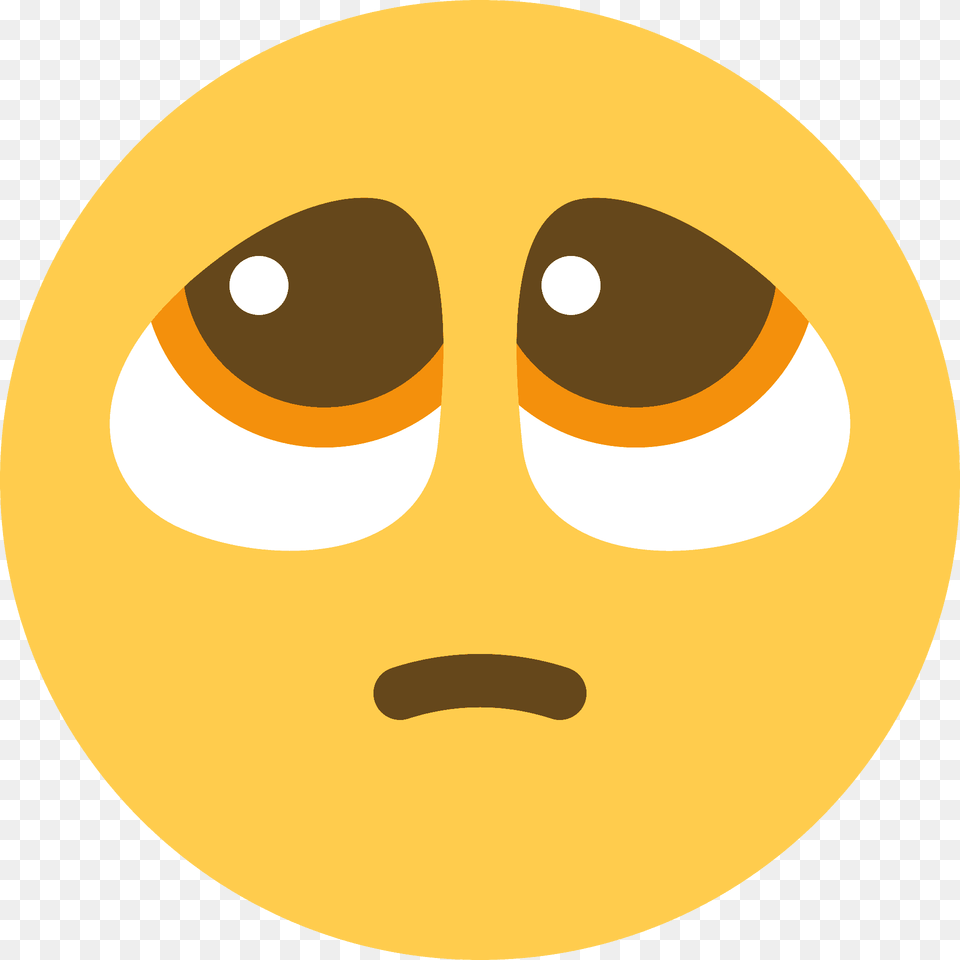 Pleading Face Emoji Clipart, Citrus Fruit, Disk, Food, Fruit Free Transparent Png