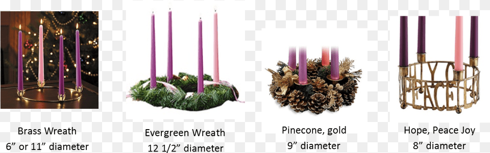 Please Click Here To Download The Order Form To See Brass Advent Wreath With Foliage, Candle, Festival, Hanukkah Menorah Png Image