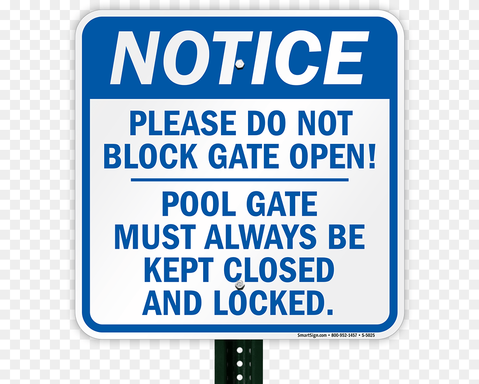 Please Do Not Block Gate Open Pool Sign Sign, Symbol, Road Sign, Bus Stop, Outdoors Png Image