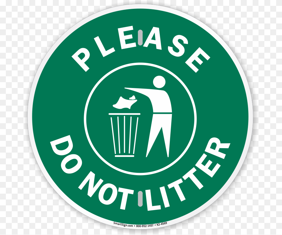 Please Do Not Litter Recycling Sign Emblem, Logo, Disk Free Png