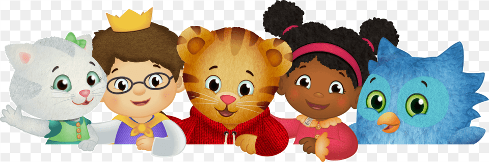 Please Join Daniel Tiger Katerina Kittycat And Kera Daniel Tiger39s Neighborhood Daniel Tiger, Plush, Toy, Baby, Person Png